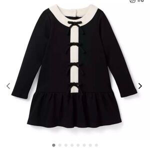 NWT - Janie and Jack Black and White Fanfare Dress